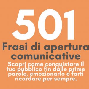 501 Migliori Aperture comunicative (speech)