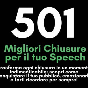 501 Migliori Chiusure Comunicative (Speech)
